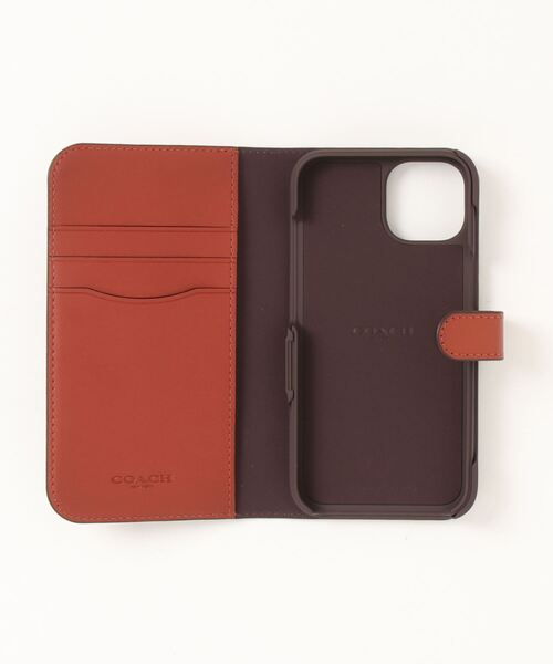 COACH(コーチ)の「IPHONE 14 フォリオ・シグネチャー キャンバス(スマホケース/カバー・レディース・ベージュ系その他・ONE)」の4枚目の写真