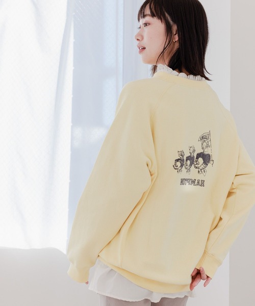 niko and...(ニコアンド)の「ヴィンテージライクアソートロゴプルオーバー(Tシャツ/カットソー・レディース・イエロー/ネイビー/ライトグレー/サックスブルー・MEDIUM/LARGE)」の8枚目の写真