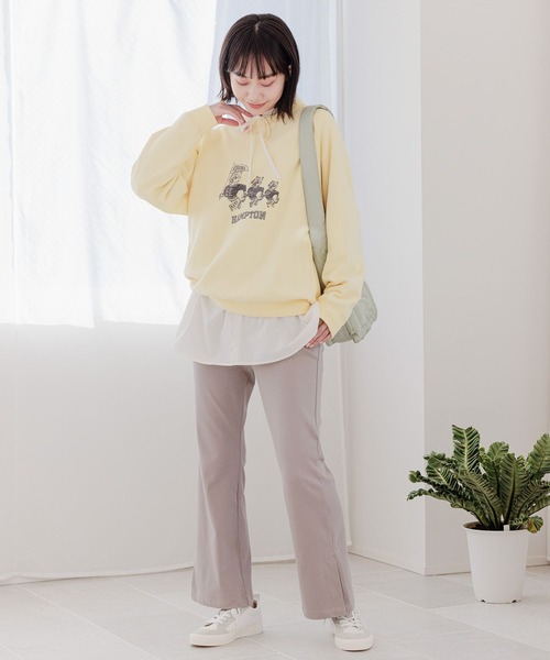 niko and...(ニコアンド)の「ヴィンテージライクアソートロゴプルオーバー(Tシャツ/カットソー・レディース・イエロー/ネイビー/ライトグレー/サックスブルー・MEDIUM/LARGE)」の6枚目の写真