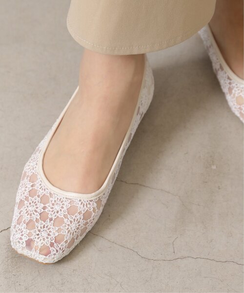 RAY CASSIN(レイカズン)の「M/L シアーフラットシューズ(バレエシューズ・レディース・ブラック/キナリ・MEDIUM/LARGE)」の16枚目の写真