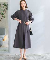 ウエストベルトドルマンワンピース