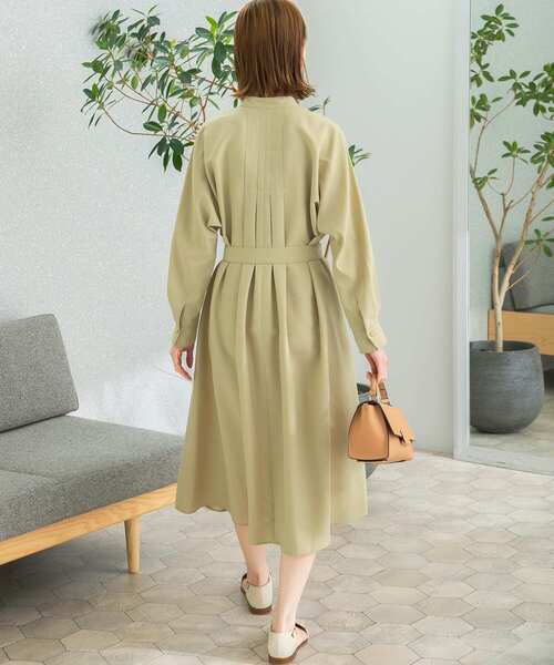 URBAN RESEARCH ROSSO WOMEN(アーバンリサーチ ロッソ)の「ウエストベルトドルマンワンピース(ワンピース・レディース・ブルー/ベージュ系その他/チャコールグレー・FREE)」の21枚目の写真