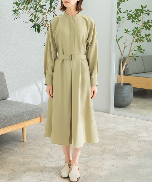 URBAN RESEARCH ROSSO WOMEN(アーバンリサーチ ロッソ)の「ウエストベルトドルマンワンピース(ワンピース・レディース・ブルー/ベージュ系その他/チャコールグレー・FREE)」の18枚目の写真