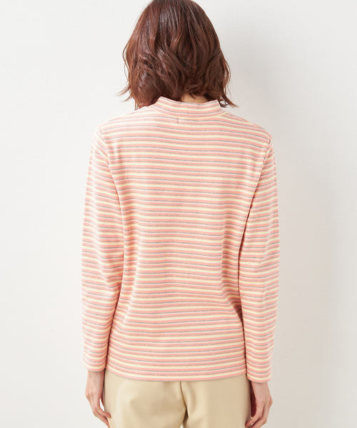 DECOY SINCE 1981(デコイシンスイチキュウハチイチ)の「【オーガニックコットン】スムースボーダーTシャツ(Tシャツ/カットソー・レディース・サックスブルー/イエロー/ピンク・M/L/LL)」の11枚目の写真