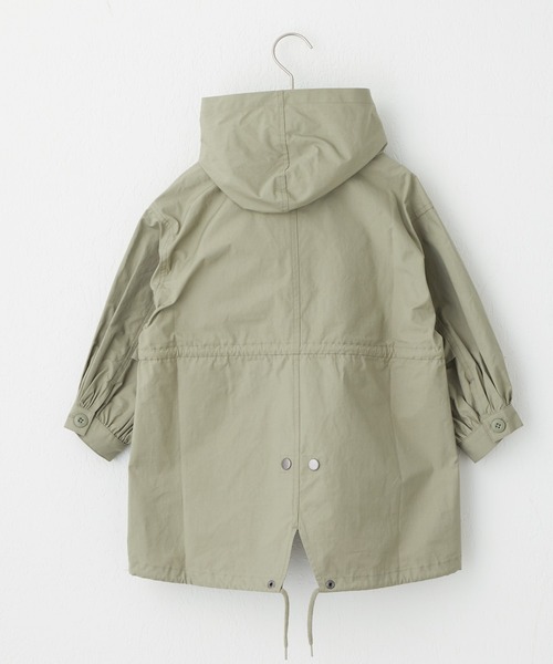 CIAOPANIC TYPY（チャオパニックティピー）の「【KIDS】【OSORO】2WAYﾎﾞﾘｭｰﾑｽﾘｰﾌﾞﾊｰﾌｺｰﾄ（ステンカラーコート・キッズ・ブラック/カーキ/オフホワイト・S/XXL/L/XL/M）」の18枚目の写真