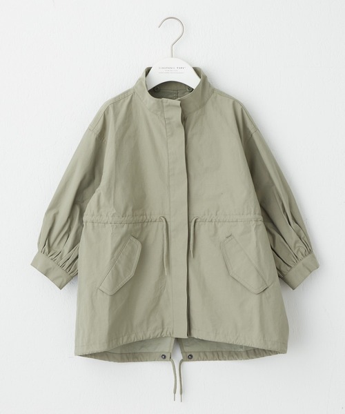 CIAOPANIC TYPY（チャオパニックティピー）の「【KIDS】【OSORO】2WAYﾎﾞﾘｭｰﾑｽﾘｰﾌﾞﾊｰﾌｺｰﾄ（ステンカラーコート・キッズ・ブラック/カーキ/オフホワイト・S/XXL/L/XL/M）」の19枚目の写真