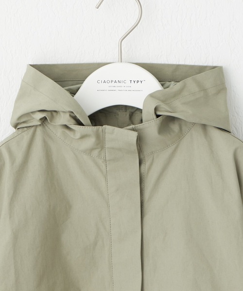 CIAOPANIC TYPY（チャオパニックティピー）の「【KIDS】【OSORO】2WAYﾎﾞﾘｭｰﾑｽﾘｰﾌﾞﾊｰﾌｺｰﾄ（ステンカラーコート・キッズ・ブラック/カーキ/オフホワイト・S/XXL/L/XL/M）」の13枚目の写真