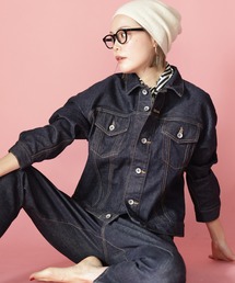 HERENCIA | 【BIT BLUE】3Dトラッカージャケット <JAPAN MADE>(デニムジャケット)