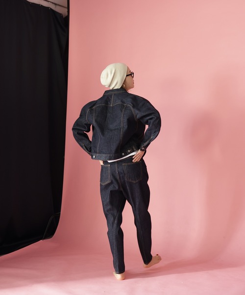 HERENCIA（ヘレンチア）の「【BIT BLUE】3Dトラッカージャケット <JAPAN MADE>（デニムジャケット・レディース・ブラック・2/0）」の11枚目の写真