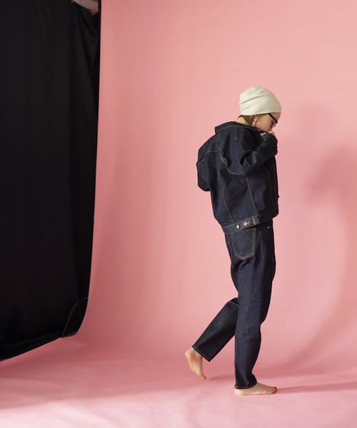 HERENCIA（ヘレンチア）の「【BIT BLUE】3Dトラッカージャケット <JAPAN MADE>（デニムジャケット・レディース・ブラック・2/0）」の12枚目の写真