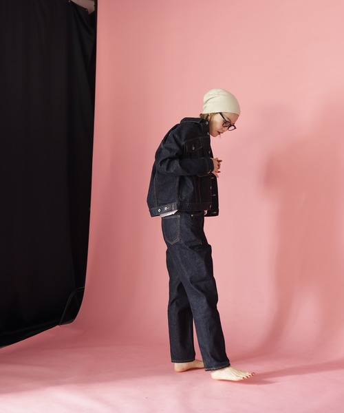 HERENCIA（ヘレンチア）の「【BIT BLUE】3Dトラッカージャケット <JAPAN MADE>（デニムジャケット・レディース・ブラック・2/0）」の13枚目の写真