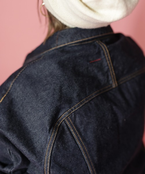 HERENCIA（ヘレンチア）の「【BIT BLUE】3Dトラッカージャケット <JAPAN MADE>（デニムジャケット・レディース・ブラック・2/0）」の7枚目の写真