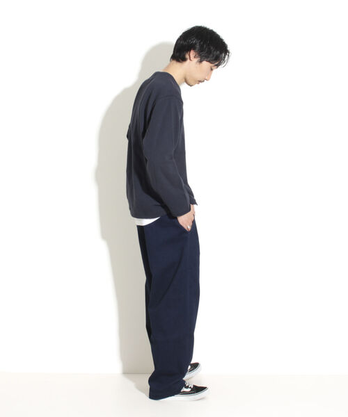 GLOSTER(グロスター)の「【GLOSTER/グロスター】カットオフ リメイククルーネックスウェット(スウェット・メンズ・ネイビー/グレー/アイボリー・M/L)」の5枚目の写真