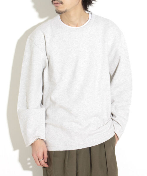 GLOSTER(グロスター)の「【GLOSTER/グロスター】カットオフ リメイククルーネックスウェット(スウェット・メンズ・ネイビー/グレー/アイボリー・M/L)」の21枚目の写真