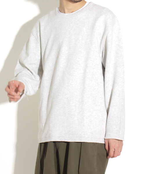 GLOSTER(グロスター)の「【GLOSTER/グロスター】カットオフ リメイククルーネックスウェット(スウェット・メンズ・ネイビー/グレー/アイボリー・M/L)」の22枚目の写真