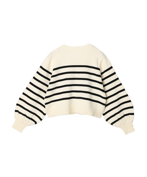 DURAS（デュラス）の「袖ボリュームニットカーディガン（カーディガン/ボレロ・レディース・ホワイト/ブラック・FREE）」の11枚目の写真