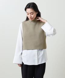 <MARW UNITED ARROWS>ニットベスト&シャツコンビ