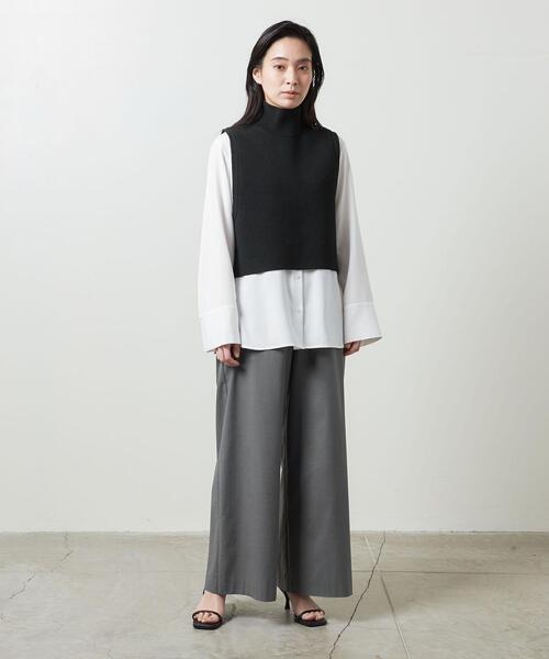 MARW UNITED ARROWS(マルゥ ユナイテッドアローズ)の「<MARW UNITED ARROWS>ニットベスト&シャツコンビ(シャツ/ブラウス・レディース・ブラック/オリーブ・FREE)」の9枚目の写真