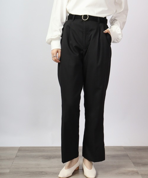 FUNALIVE（ファンアライブ）の「センタープレス ストレッチ カラーフレアパンツ（スラックス・メンズ・グリーン/モカ/ベージュ/ホワイト/サックスブルー/ブラック・XL/L/M）」の11枚目の写真