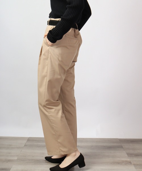 FUNALIVE（ファンアライブ）の「センタープレス ストレッチ カラーフレアパンツ（スラックス・メンズ・グリーン/モカ/ベージュ/ホワイト/サックスブルー/ブラック・XL/L/M）」の22枚目の写真