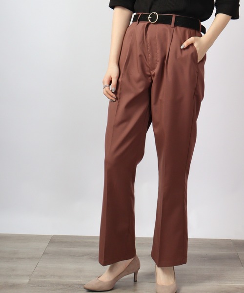 FUNALIVE（ファンアライブ）の「センタープレス ストレッチ カラーフレアパンツ（スラックス・メンズ・グリーン/モカ/ベージュ/ホワイト/サックスブルー/ブラック・XL/L/M）」の18枚目の写真