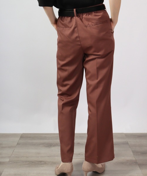 FUNALIVE（ファンアライブ）の「センタープレス ストレッチ カラーフレアパンツ（スラックス・メンズ・グリーン/モカ/ベージュ/ホワイト/サックスブルー/ブラック・XL/L/M）」の20枚目の写真