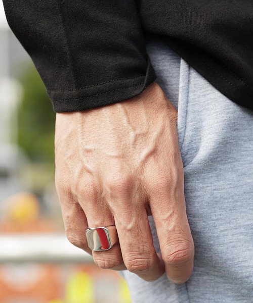 jiggys shop（ジギーズショップ）の「シグネットリング ステンレス 印台（リング・メンズ・シルバー/シルバー系その他・17号/21号/19号）」の4枚目の写真