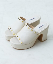 スタッズミュールサンダル