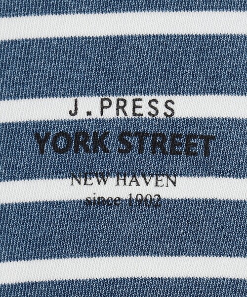 J.PRESS YORK STREET(ジェイプレスヨークストリート)の「【UNISEX】インディゴボーダーロングTシャツ(Tシャツ/カットソー・メンズ・グレー系1/ネイビー系1/サックスブルー系1・SMALL/MEDIUM/LARGE)」の16枚目の写真