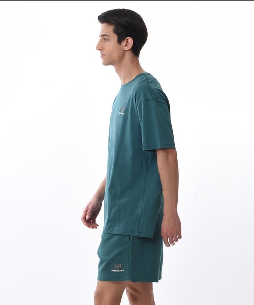 NEW BALANCE(ニューバランス)の「NB Essentials uni-ssentialsショートスリーブTシャツ(Tシャツ/カットソー・メンズ・ライトイエロー/ダークグリーン/ライラック・1/2/4/0/5/3)」の4枚目の写真