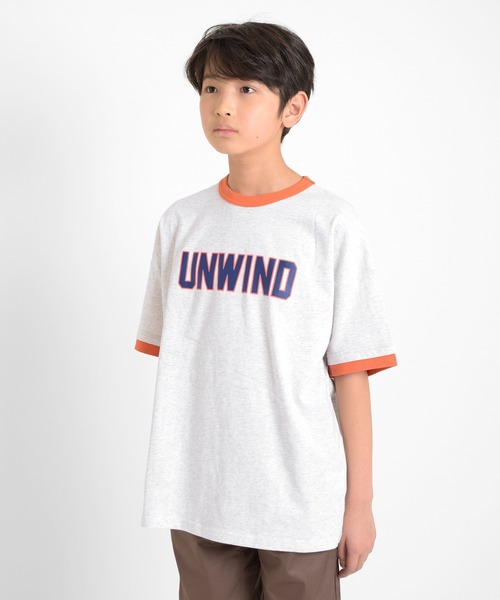 GLAZOS(グラソス)の「アソートカレッジプリントビッグ半袖Tシャツ(Tシャツ/カットソー・キッズ・サックスブルー/オートミール/ネイビー/グリーン・150cm/160cm/140cm/170cm)」の8枚目の写真