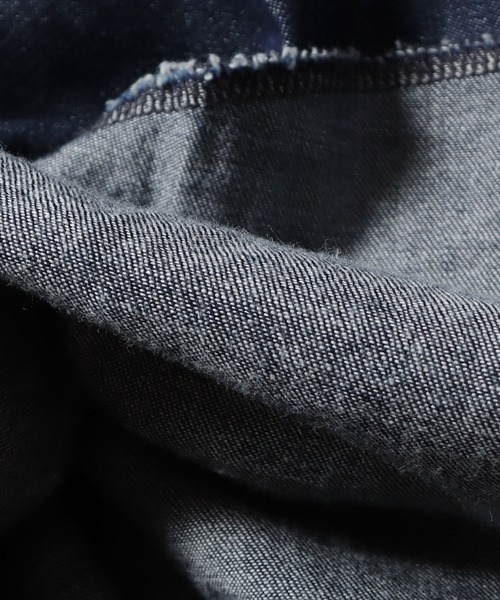 Wrangler（ラングラー）の「Wrangler/ラングラー 127MW WREMAKE デニムシャツ ウエスタン ダンガリーシャツ（シャツ/ブラウス・メンズ・インディゴブルー/ライトブルー/ブラック・XL/M/L/S）」の8枚目の写真