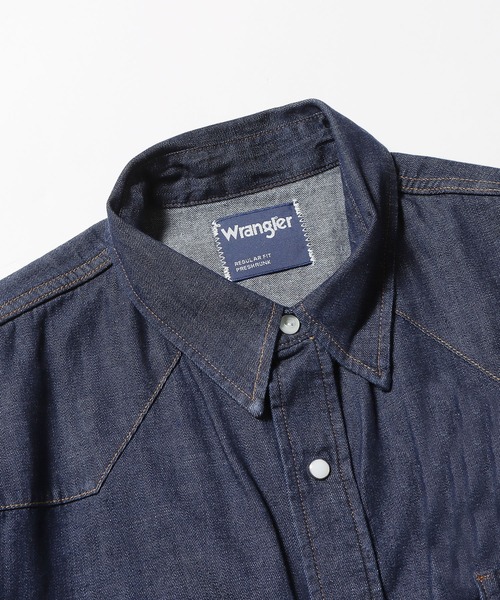 Wrangler（ラングラー）の「Wrangler/ラングラー 127MW WREMAKE デニムシャツ ウエスタン ダンガリーシャツ（シャツ/ブラウス・メンズ・インディゴブルー/ライトブルー/ブラック・XL/M/L/S）」の20枚目の写真
