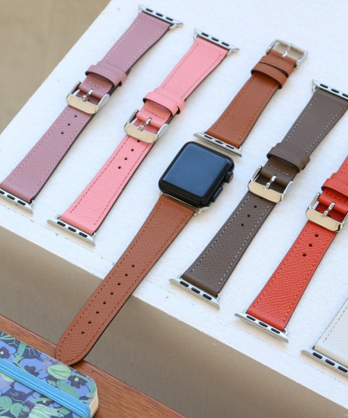 SiNCERE(シンシア)の「〈CORDA/コルダ〉Apple Watch Band/アップルウォッチバンド サーフェイスレザータイプ〈38-41mm用〉(デジタル腕時計・レディース・ブラック/グレー/ピンク/ブラウン/ホワイト/パープル/オレンジ・38/40)」の4枚目の写真