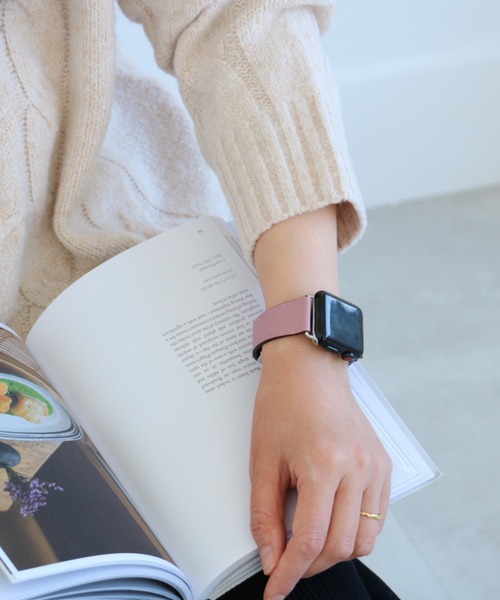 SiNCERE(シンシア)の「〈CORDA/コルダ〉Apple Watch Band/アップルウォッチバンド サーフェイスレザータイプ〈38-41mm用〉(デジタル腕時計・レディース・ブラック/グレー/ピンク/ブラウン/ホワイト/パープル/オレンジ・38/40)」の10枚目の写真