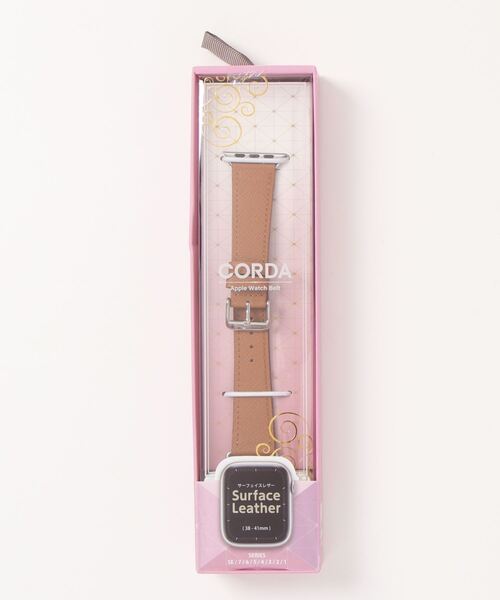 SiNCERE(シンシア)の「〈CORDA/コルダ〉Apple Watch Band/アップルウォッチバンド サーフェイスレザータイプ〈38-41mm用〉(デジタル腕時計・レディース・ブラック/グレー/ピンク/ブラウン/ホワイト/パープル/オレンジ・38/40)」の15枚目の写真