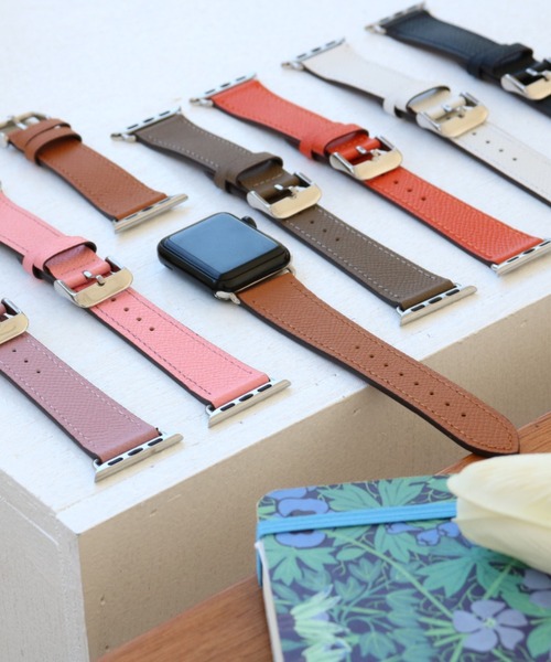 SiNCERE(シンシア)の「〈CORDA/コルダ〉Apple Watch Band/アップルウォッチバンド サーフェイスレザータイプ〈38-41mm用〉(デジタル腕時計・レディース・ブラック/グレー/ピンク/ブラウン/ホワイト/パープル/オレンジ・38/40)」の9枚目の写真