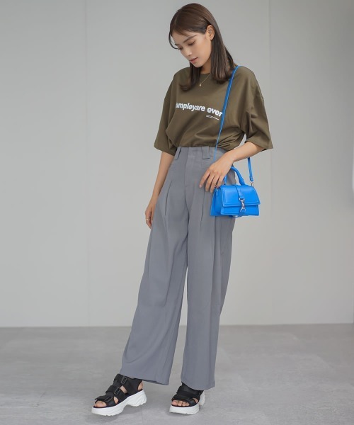 Auntie Rosa(アンティローザ)の「ハイウエストワイドタックスラックスパンツ(スラックス・レディース・ブラック/グレー/ベージュ/ホワイト・SMALL/MEDIUM/LARGE)」の22枚目の写真