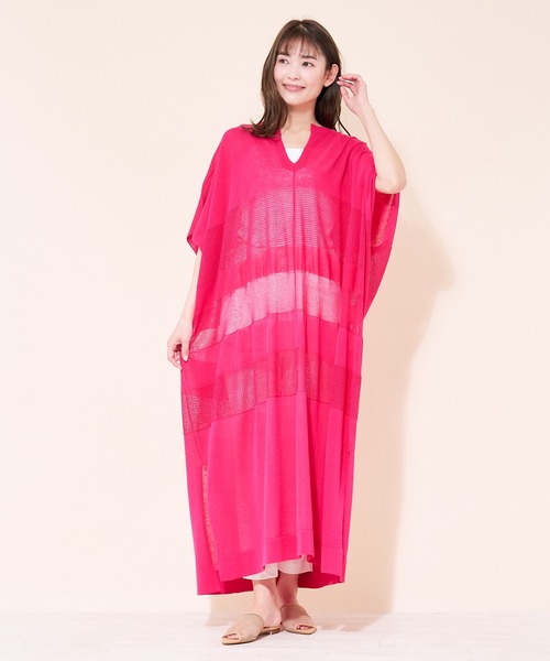 ADAWAS(アダワズ)の「【ADAWAS】ロングニットワンピース(ワンピース・レディース・PINK/ダークネイビー/チャコール・2)」の15枚目の写真