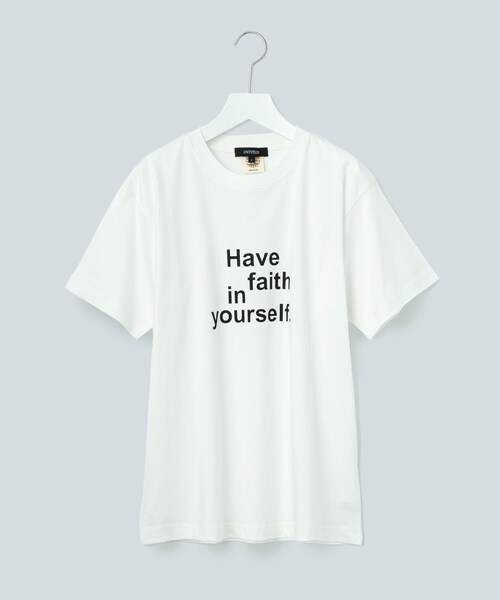 UNTITLED(アンタイトル)の「【WORLD for the World】タイポグラフィティロゴTシャツ(Tシャツ/カットソー・レディース・アイボリー/ブラック/ライトグリーン/ライトベージュ・00/02/04)」の2枚目の写真