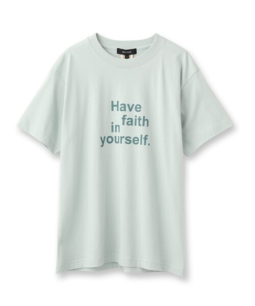 UNTITLED(アンタイトル)の「【WORLD for the World】タイポグラフィティロゴTシャツ(Tシャツ/カットソー・レディース・アイボリー/ブラック/ライトグリーン/ライトベージュ・00/02/04)」の5枚目の写真