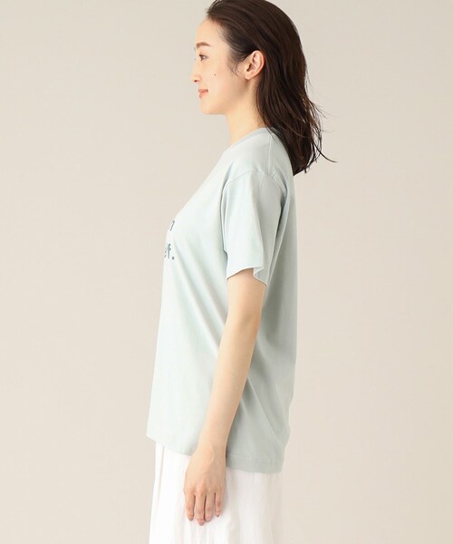 UNTITLED(アンタイトル)の「【WORLD for the World】タイポグラフィティロゴTシャツ(Tシャツ/カットソー・レディース・アイボリー/ブラック/ライトグリーン/ライトベージュ・00/02/04)」の7枚目の写真