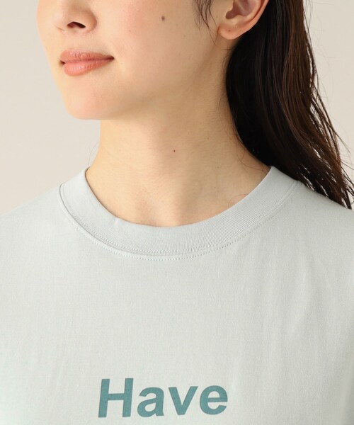 UNTITLED(アンタイトル)の「【WORLD for the World】タイポグラフィティロゴTシャツ(Tシャツ/カットソー・レディース・アイボリー/ブラック/ライトグリーン/ライトベージュ・00/02/04)」の9枚目の写真