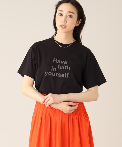 UNTITLED(アンタイトル)の「【WORLD for the World】タイポグラフィティロゴTシャツ(Tシャツ/カットソー・レディース・アイボリー/ブラック/ライトグリーン/ライトベージュ・00/02/04)」の21枚目の写真