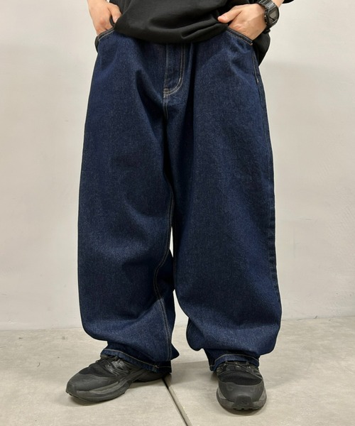 Sourcream（サワークリーム）の「【Sourcream/サワークリーム】スーパーワイドデニム（デニムパンツ・メンズ・ホワイト/インディゴブルー・32inch/34inch/36inch）」の2枚目の写真