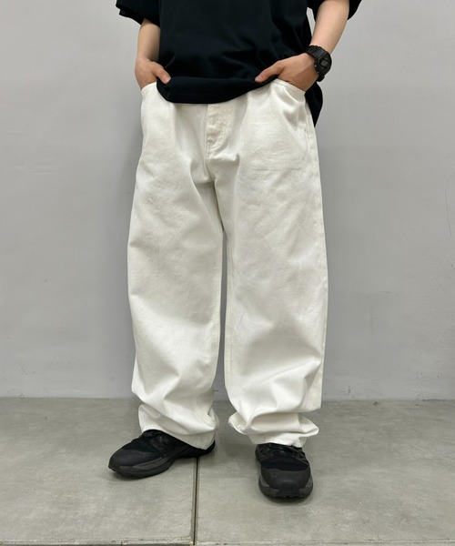 Sourcream（サワークリーム）の「【Sourcream/サワークリーム】スーパーワイドデニム（デニムパンツ・メンズ・ホワイト/インディゴブルー・32inch/34inch/36inch）」の18枚目の写真