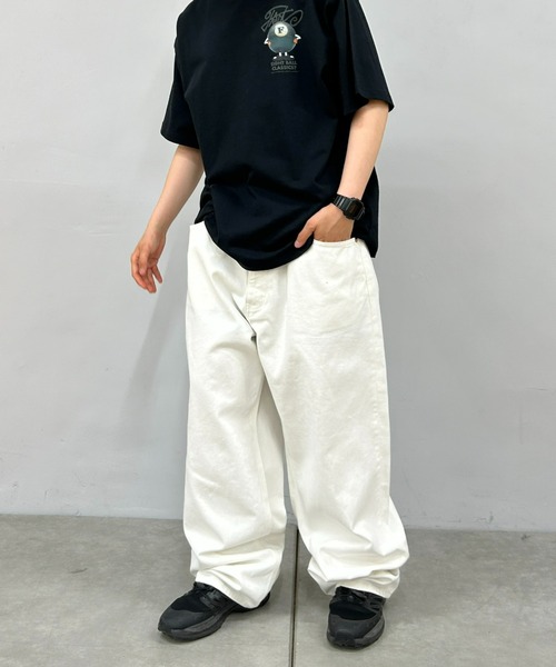 Sourcream（サワークリーム）の「【Sourcream/サワークリーム】スーパーワイドデニム（デニムパンツ・メンズ・ホワイト/インディゴブルー・32inch/34inch/36inch）」の10枚目の写真