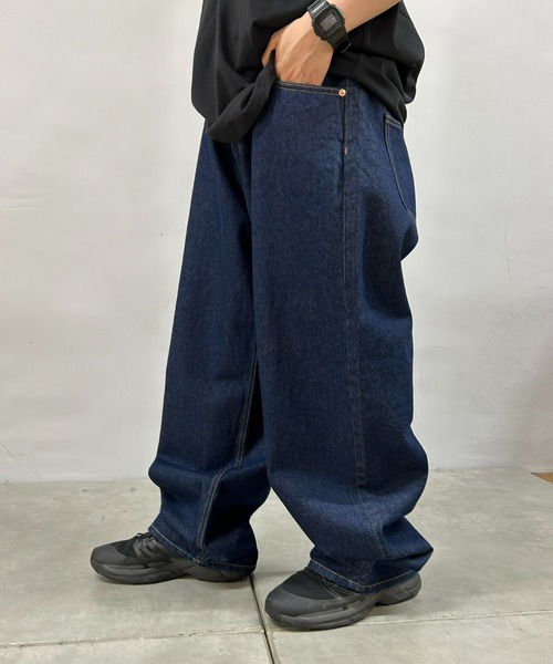 Sourcream（サワークリーム）の「【Sourcream/サワークリーム】スーパーワイドデニム（デニムパンツ・メンズ・ホワイト/インディゴブルー・32inch/34inch/36inch）」の19枚目の写真