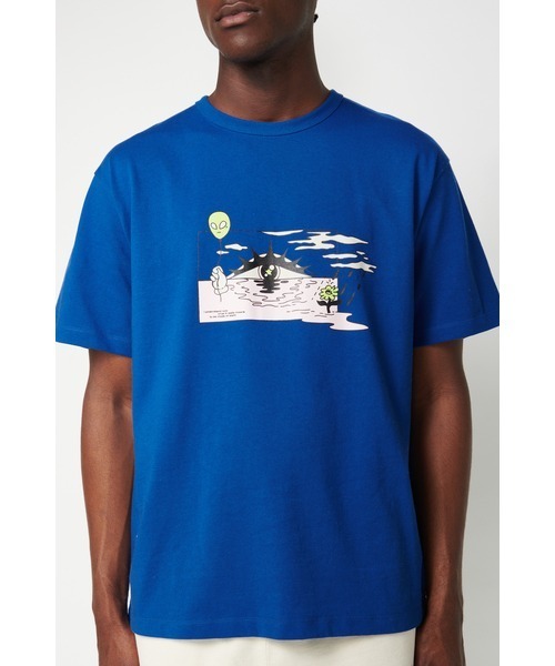 Not So Ape(ノットソーエイプ)の「Sunrise T-Shirt(Tシャツ/カットソー・メンズ・ブルー/グリーン/オフホワイト/ブラック・MEDIUM/LARGE/X-LARGE)」の4枚目の写真