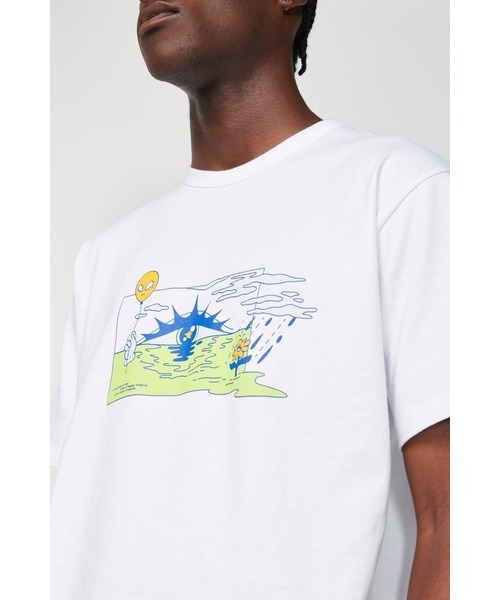 Not So Ape(ノットソーエイプ)の「Sunrise T-Shirt(Tシャツ/カットソー・メンズ・ブルー/グリーン/オフホワイト/ブラック・MEDIUM/LARGE/X-LARGE)」の14枚目の写真